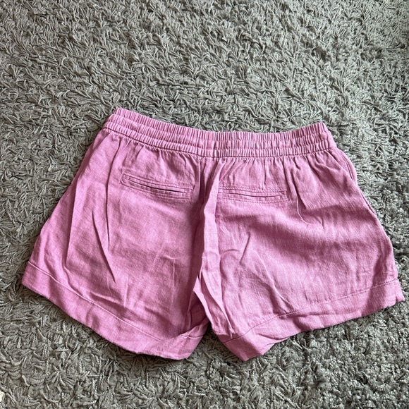 PINK LINEN SHORTS - Picture 3 of 5